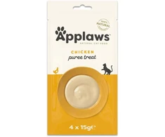 Applaws – grynas vištienos katės užkandis – 4 x 15 gramų
