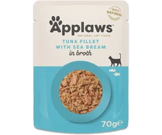 Applaws – Šlapio kačių ėdalo 70 g maišelis – Tunas ir jūros karšiai (178-004)