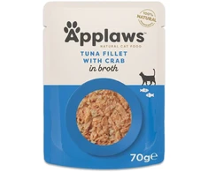 Applaws - tuno filė su krabu sultinyje - 70 g