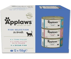 Applaws - Žuvų rinkinys sultinyje - 12 x 156 g