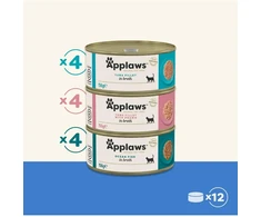 Applaws - Žuvų rinkinys sultinyje - 12 x 156 g