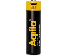 „Aqiila“ – įkraunama USB-C baterija – dydis 18650 – 2000 mAh – 1 pakuotė