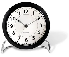 Arne Jacobsen Clocks Arne Jacobsen - Stalinis laikrodis Station - Ø11 cm - Juodai baltas
