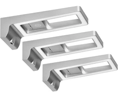 Orno ARTUS 3 LED spintelių šviestuvų komplektas, 3x3W, 3x225lm, 4000K, su jutikliniu jungikliu ir USB, pilkas