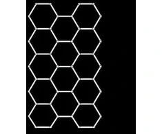 ZD211E LED lempa 14 šešiakampių 234x405cm