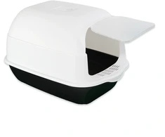 ATL ZW32A Kuweta kryta dla kota balta ir-juoda 50x35x33cm