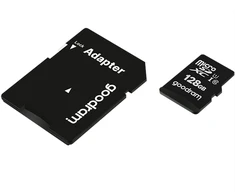 66-279# „Micro SDXC“ kortelė 128 GB + SD CL10 „Goodram UHS-I“ adapteris