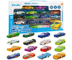 „Iso Trade“ spalvingi automobiliai/spyruoklės 1:64 - 16 vnt. 26319