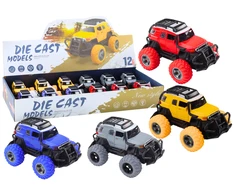 Lean Toys Metalinis visureigis 1:32 su guminiais ratais ir efektais