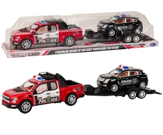 Lean Toys Žaislinis policijos visureigis su priekaba