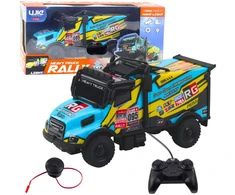 Lean Toys Nuotoliniu būdu valdomas sunkvežimis su garso signalu