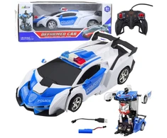 Lean Toys Nuotolinio valdymo policijos automobilis-robotas 1:18