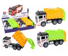 Žaislinis šiukšliavežės automobilis Lean Toys, 13x7x5 cm, 1 vnt