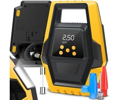 Automobilio kompresorius, nešiojamas elektrinis siurblys, padangų kompresorius, 12 V LCD LED - ER1251