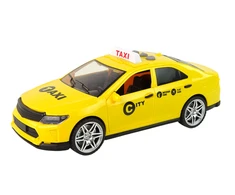 Automobilio taksi 1:14 žibintai skamba geltonai