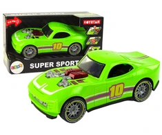 Lean Toys Žalias sportinis automobilis su garsais ir šviesomis