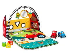 Baby Einstein Mažylis Einšteinas – „Busy Barnyard™“ – augimo su manimi žaidimų aikštelė (BE-17327)