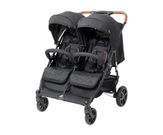 Babytrold OS2 dvigubas vežimėlis – juodas