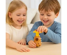 Lean Toys Interaktyvus vilkelis su šviesomis ir muzika 12,5 cm