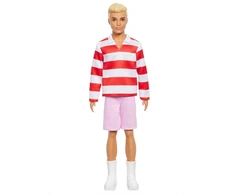 Barbie Barbė - Fashionista Ken lėlė raudonomis ir baltomis juostelėmis (HYV01)
