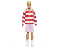 Barbie Barbė - Fashionista Ken lėlė raudonomis ir baltomis juostelėmis (HYV01)