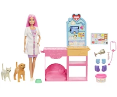 Barbie Barbė - Greitųjų menų gyvūnų veterinarijos klinika (JFX93)