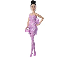 Barbie Barbė - Prabangaus stiliaus rožiniai džinsiniai platėjantys džinsai Lotynų Amerikos (JJN72)