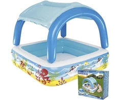 Basen/ Pripučiamas vaikų baseinas su stogu 140 x 140 x 114 cm Bestway 52192