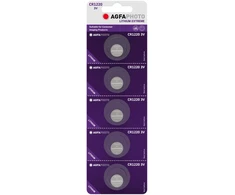 Bateria „AgfaPhoto CR1220“ baterijos, 5 vnt./blisterinėje pakuotėje.