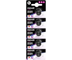 Bateria MAXELL CR1620 baterijos, 5 vnt./blisterinėje pakuotėje.