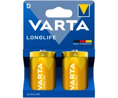 Bateria VARTA LR20 LONGLIFE šarminės baterijos 2 vnt./bl.