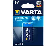 Bateria VARTA LR9V Longlife Power baterijos, 1 vnt./blisterinėje pakuotėje.
