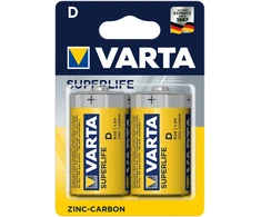 Bateria VARTA R20 SUPERLIFE baterija 2 vnt/bl.