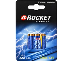 Baterie 10 x 4vnt. Alkaliczne Rocket RL03 AAA 1,5V LR3 Bateria Rinkinys Paluszki