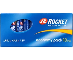 Baterie 30x10 Szt Alkaliczne Rocket LR03 AAA 1,5V LR3 Bateria Rinkinys Paluszki
