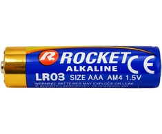 Panel Hurtowy Realb2B Baterie 4 Szt Alkaliczne Rocket LR03 AAA 1,5V LR3 Bateria Rinkinys Paluszki