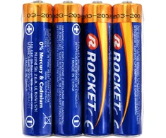 Baterie 45x4 Szt Alkaliczne Rocket LR03 AAA 1,5V LR3 Bateria Rinkinys Paluszki