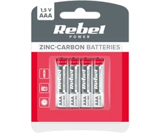 Baterie Cinko-anglies baterijos REBEL R03 4 vnt./bl