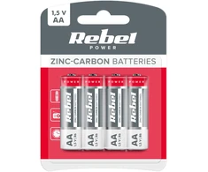 Baterie Cinko-anglies baterijos REBEL R6 4 vnt./bl