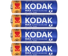 Baterie „Kodak MAX Alkaline AA LR6“ baterijos, 4 vnt.