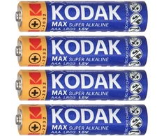 Baterie „Kodak MAX Alkaline AAA LR03“ baterijos, 4 vnt.