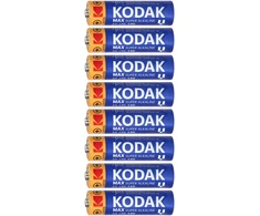 Baterie Kodak MAX šarminės AA LR6 baterijos, 4+4 vnt.