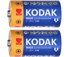 Baterie Kodak MAX šarminės KC-2 LR14 baterijos, 2 vnt.