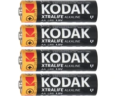 Baterie „Kodak XTRALIFE“ šarminės AA LR6 baterijos, 4 vnt.