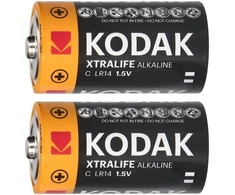 Baterie Kodak XTRALIFE šarminės KC-2 LR14 baterijos, 2 vnt.