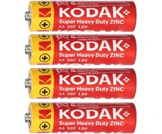 Baterie „Kodak ZINC“ itin galingos AA LR6 baterijos, 4 vnt.