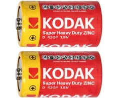 Baterie „Kodak ZINC Super Heavy Duty D LR20“ baterijos, 2 vnt.