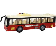 Lean Toys Miesto autobusas su garsais ir šviesomis, 1:16