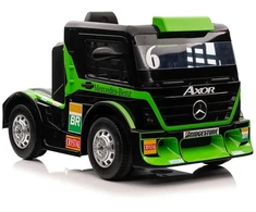 Lean Cars Vienvietis elektromobilis vaikams Mercedes-Benz Axor XMX622, žalias