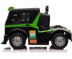 Lean Cars Vienvietis elektromobilis vaikams Mercedes-Benz Axor XMX622, žalias